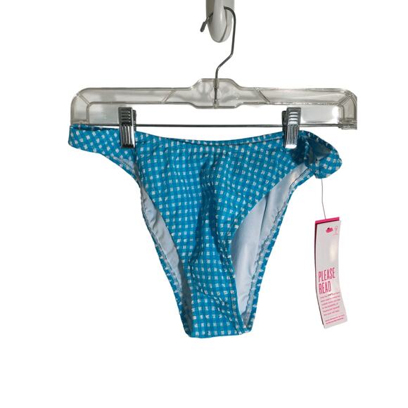NWT Lily Pulitzer Turquoise Oasis Pico High Rise Beach Vacation Bikini Bottoms - Picture 1 of 4